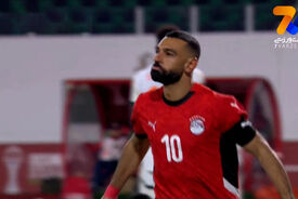 گل سوم مصر به ساحل عاج توسط محمد صلاح