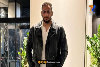 تفریح امیرعلی آذرپیرا در یک استخر در بحرین