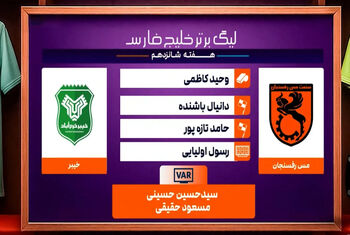 کارشناسی داوری دیدار مس رفسنجان – خیبر خرم آباد