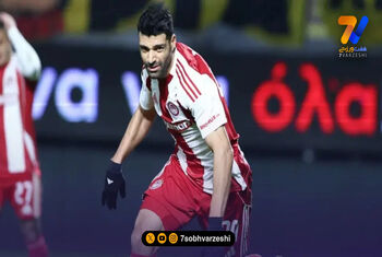 مهدی طارمی در خط حمله المپیاکوس مقابل آستراس