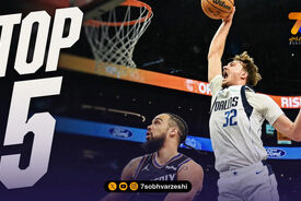 5 حرکت برتر بسکتبال NBA درشب گذشته