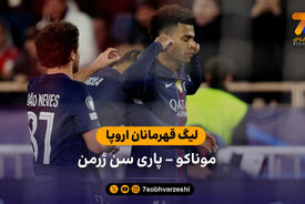 خلاصه بازی موناکو 2 – 3 پاری سن ژرمن (لیگ قهرمانان )