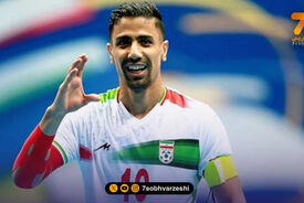 حسین طیبی با لباس خاص در دیدار خاص
