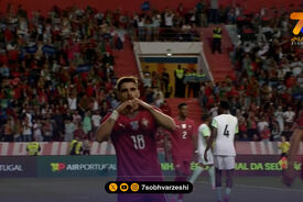 گل اول پرتغال به نیجریه توسط پدرو نتو