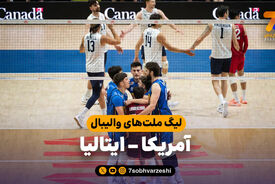 خلاصه والیبال آمریکا 2 – ایتالیا 3