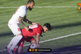 حضور روزبه چشمی در تمرین گروهی تیم ملی