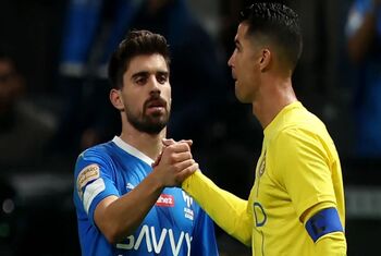 پس از تمسخر پنالتی النصر ؛ رونالدو ستاره الهلال را آنفالو کرد