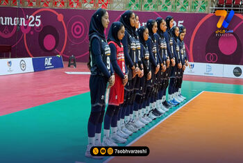 برد قاطع دختران والیبال ایران برابر هند در قهرمانی آسیا