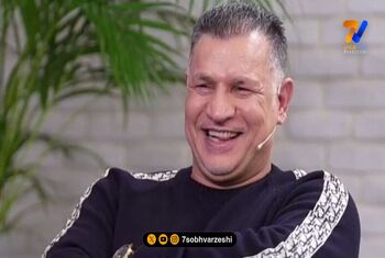 عکس گنگ علی دایی، اسطوره فوتبال با ساسی مانکن در دبی!
